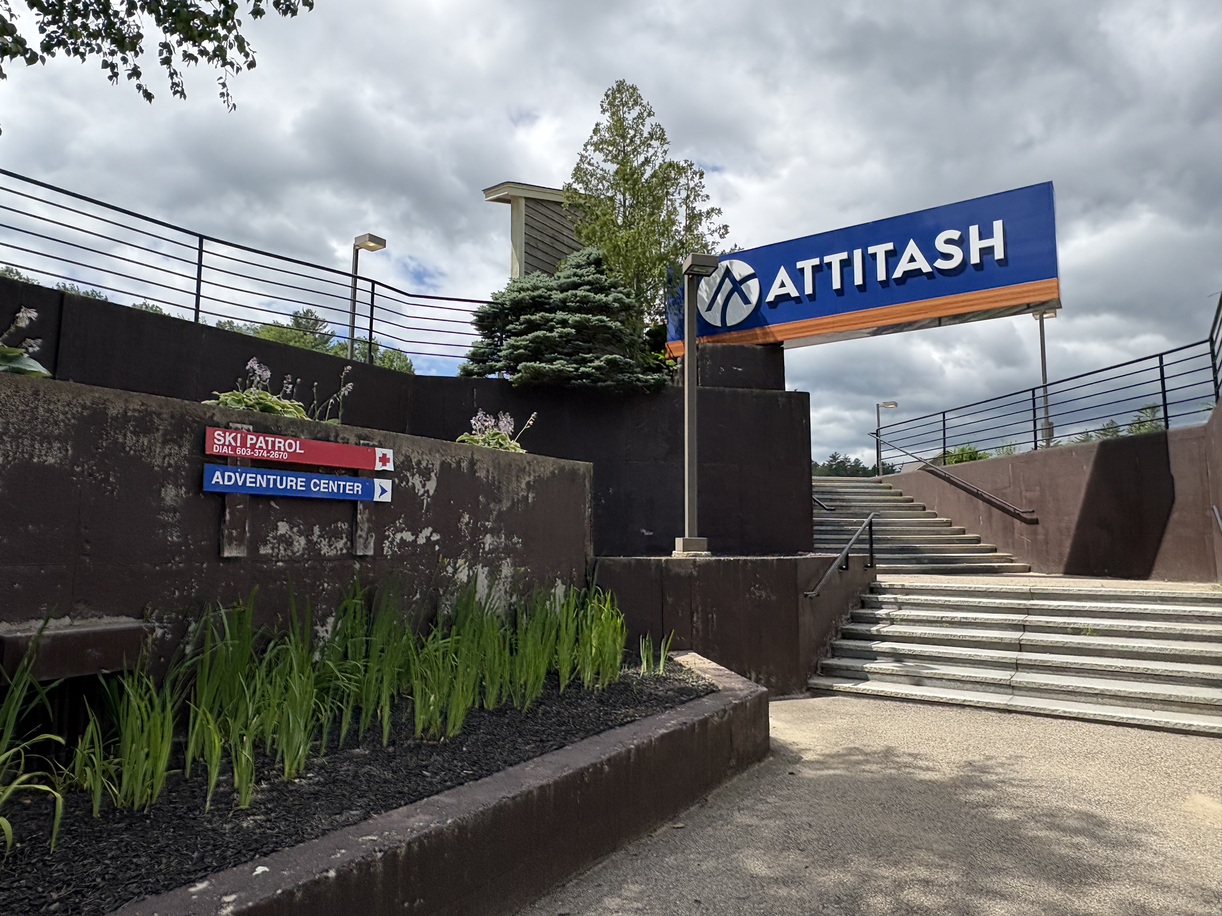 Walkway to Attitash Mountain Ski Resort