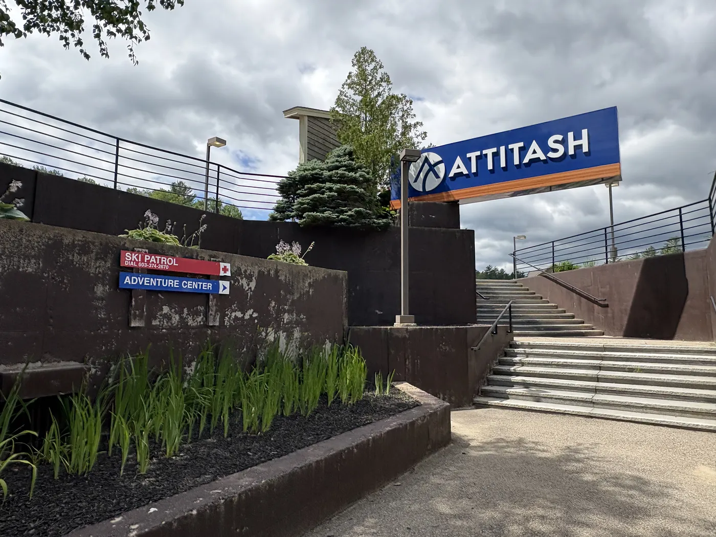 Walkway to Attitash Mountain Ski Resort